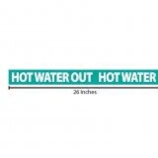 Hot Water Out Reflective Sticker - Teal