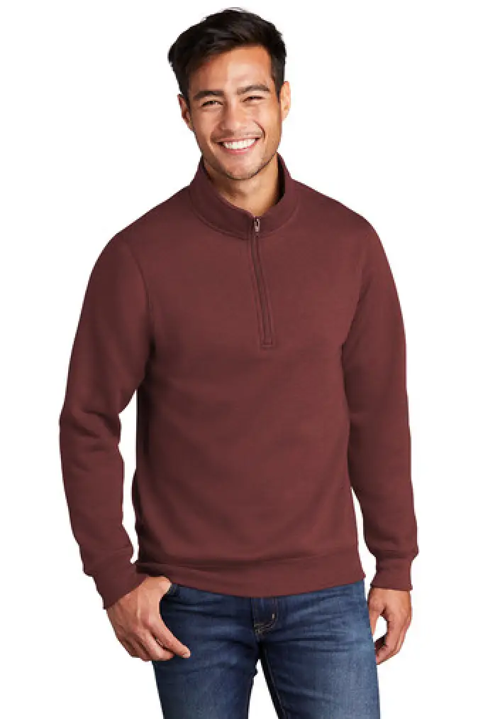 Port & Company ® Core Fleece 1/4-Zip Pullover Sweatshirt - PC78Q - TPMECH