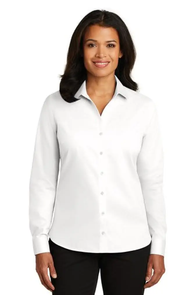 Ladies Non Iron Twill Shirt - RH79 - White