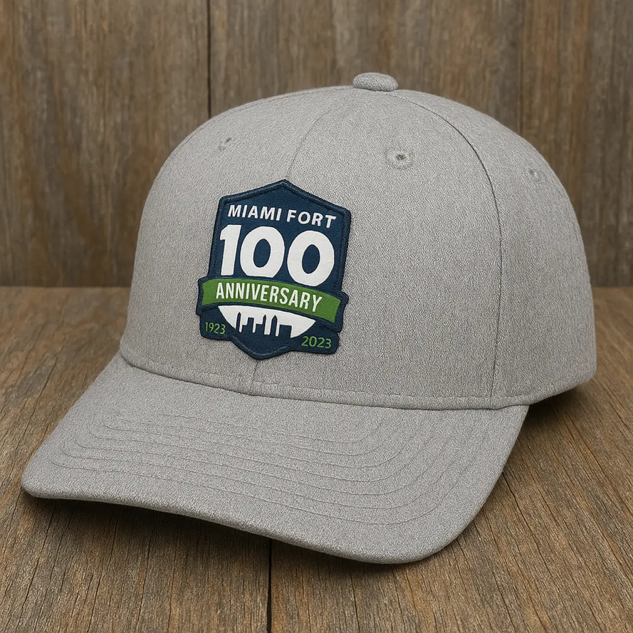 255 - Richardson cap - Pinch Front Structured Snapback - Heather Grey