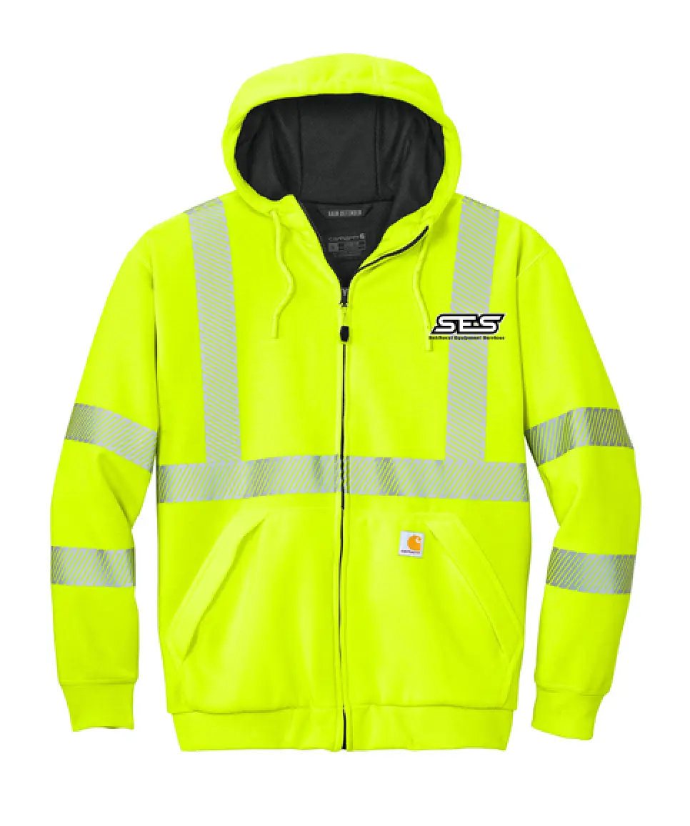Carhartt® ANSI 107 Class 3 Lined Full-Zip Sweatshirt