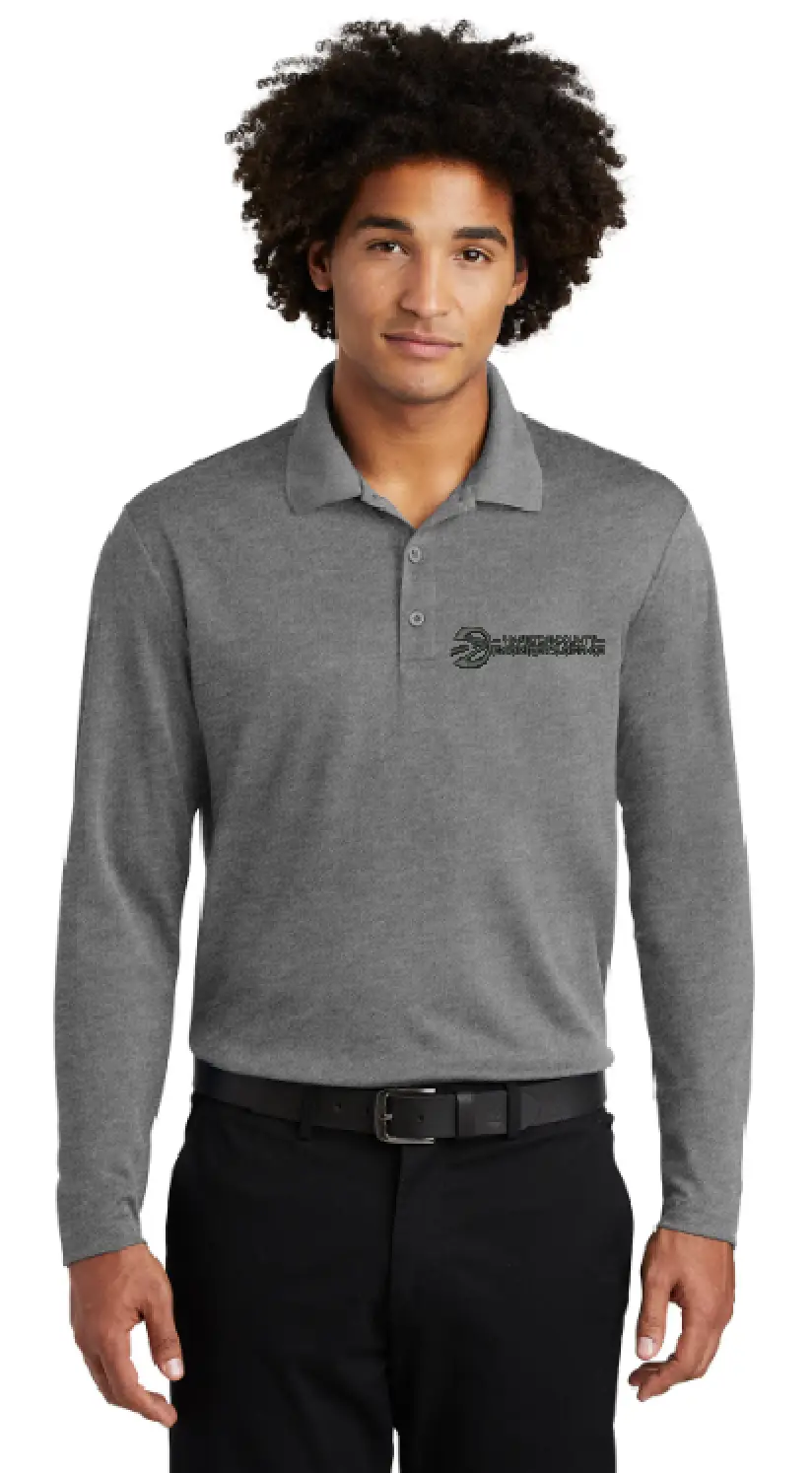 Sport-Tek Long Sleeve Polo with Embroidered Logo