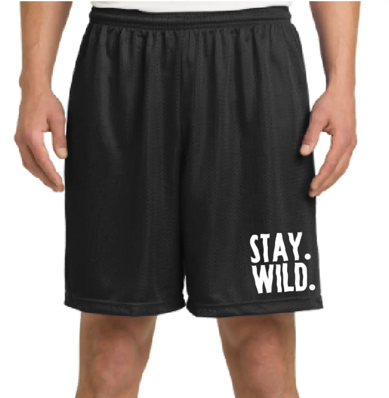 Stay Wild Logo Mesh Shorts ST510