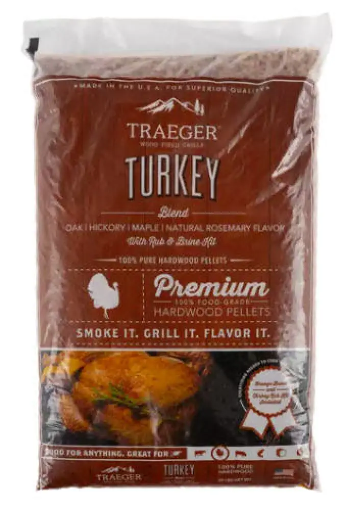 TRAEGER TURKEY BLEND W/ BRINE KIT WOOD PELLETS
