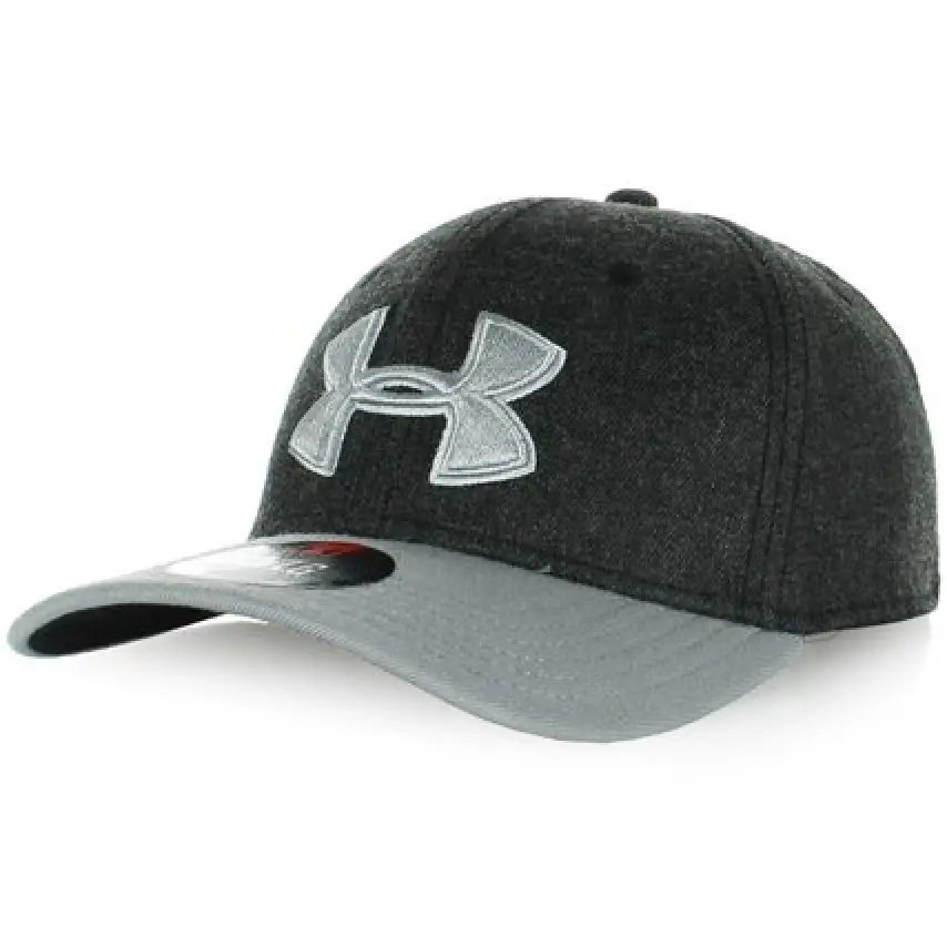 UA Black / Grey Low Crown Stretch Cap