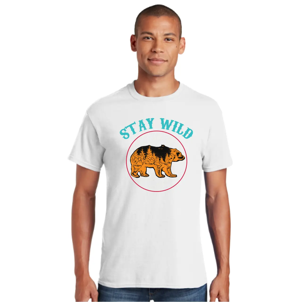 Stay Wild Bear Tee PC54
