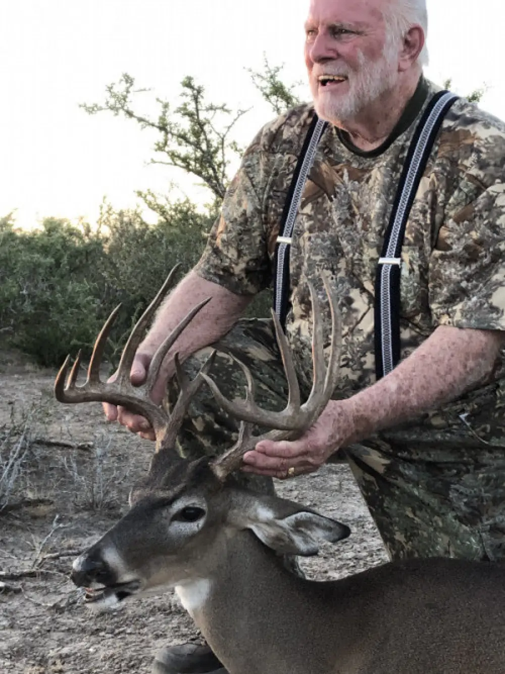 hunter with whitetail trophy