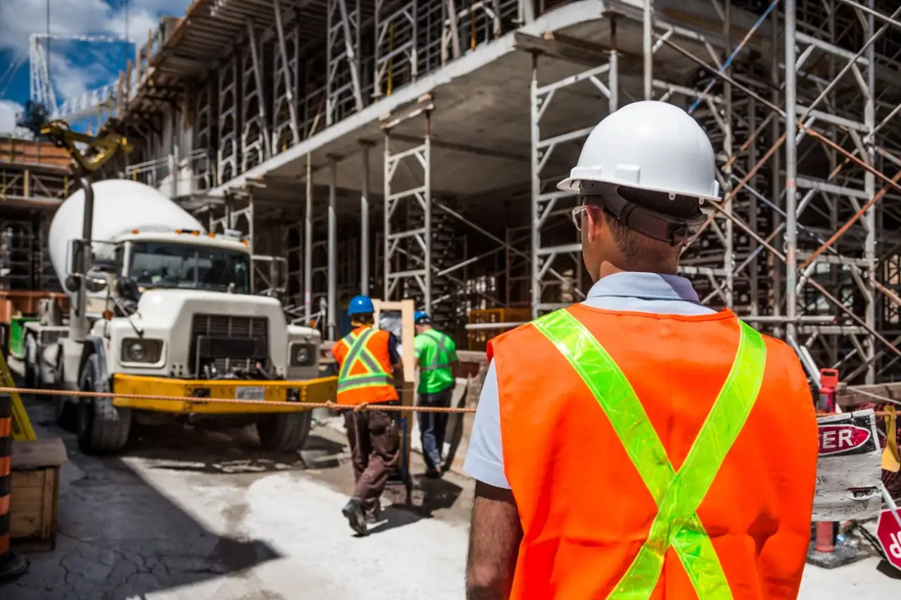 construction workers on job site