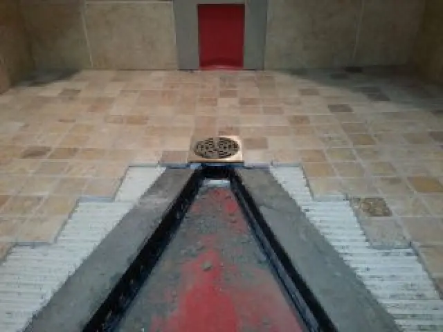 tiled shower remodel