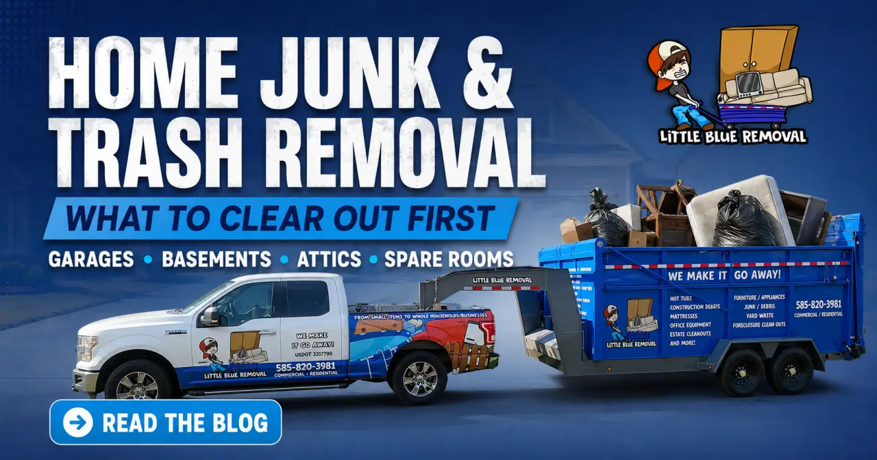 Little Blue Removal crew providing home junk and trash removal in Rochester NY