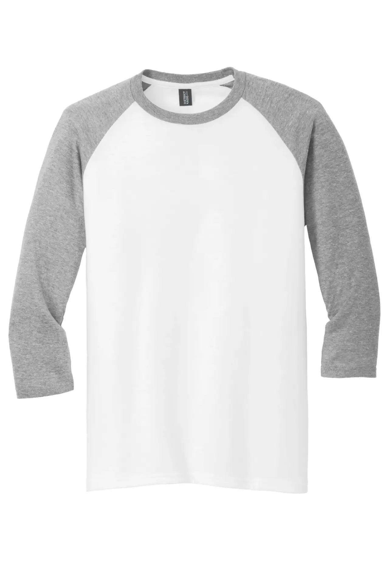 District Made Mens Perfect Tri 3/4-Sleeve Raglan