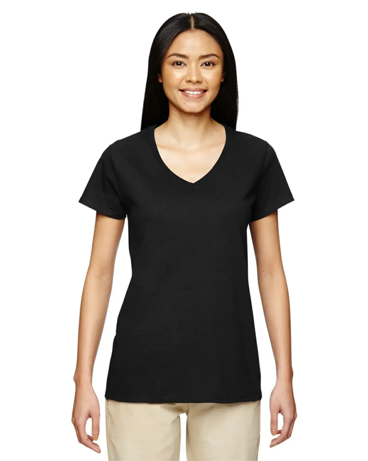 Heavy Cotton Ladies' 5.3 oz. V-Neck T-Shirts