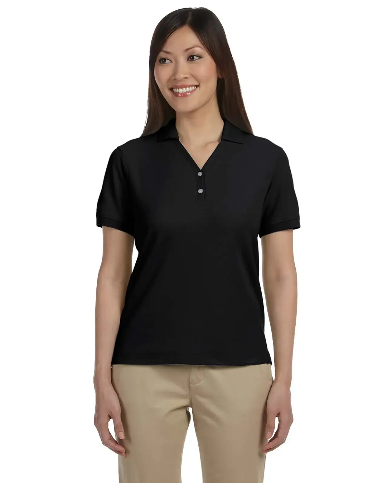 Ladies' Pima Piqu Short-Sleeve Y-Collar Polo
