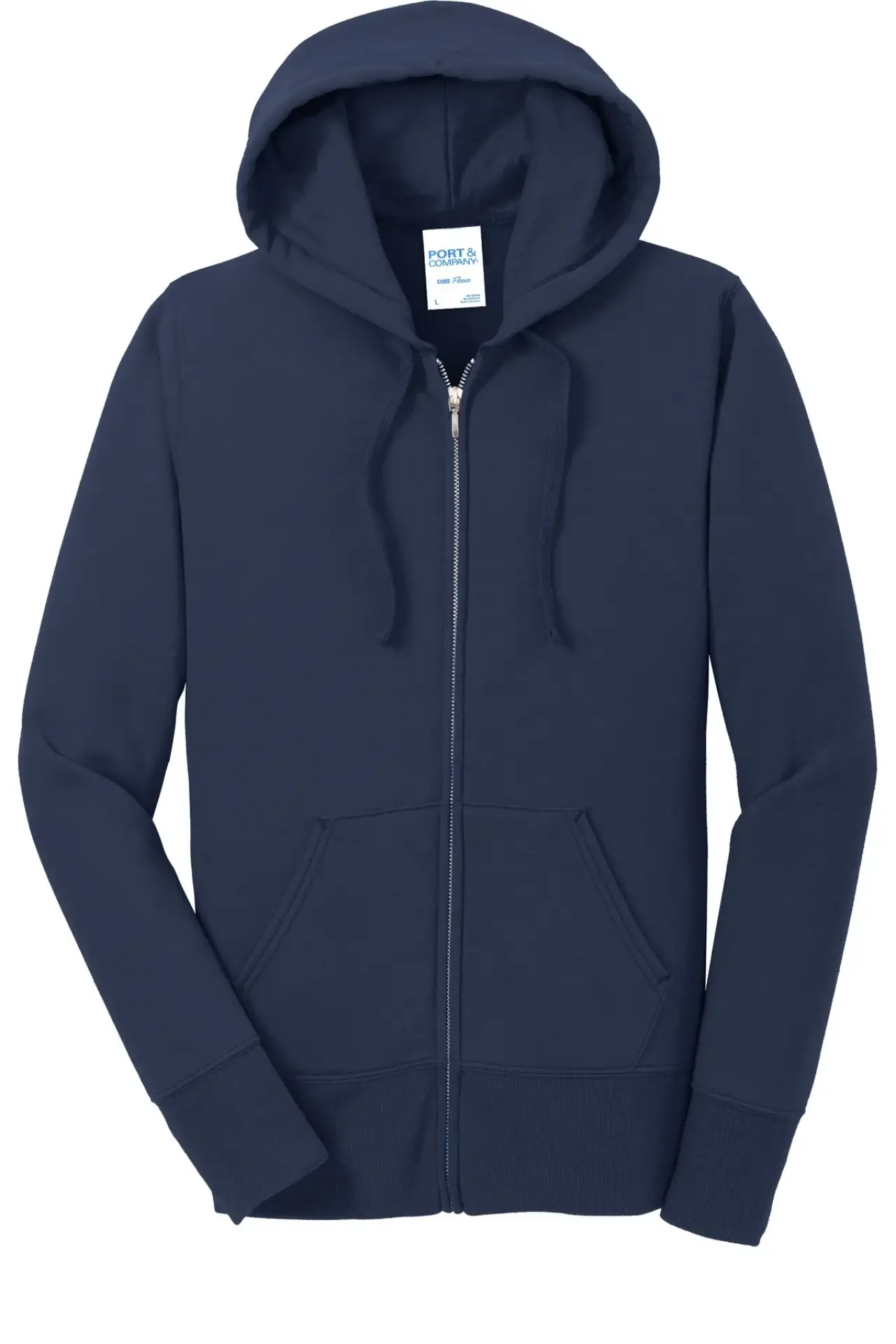 Port & Company Ladies Classic Full-Zip Hooded Sweatshirt