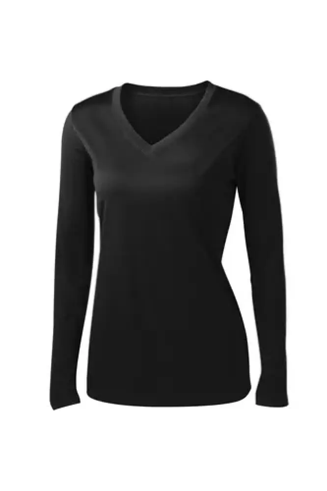 Sport-Tek Ladies Long Sleeve V-Neck Competitor Tee