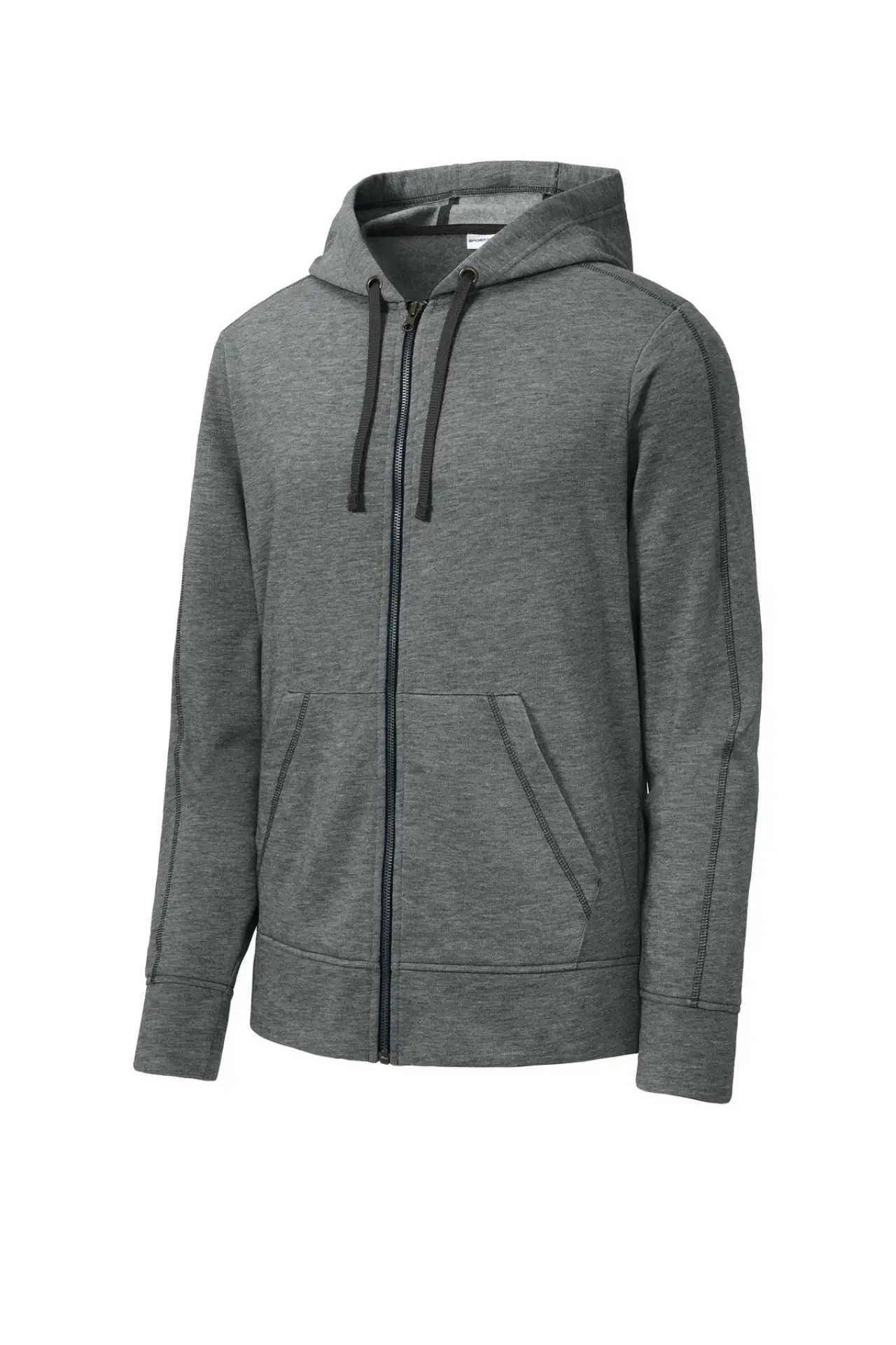 Sport-Tek Ladies PosiCharge Tri-Blend Wicking Fleece Full-Zip Hooded Jacket