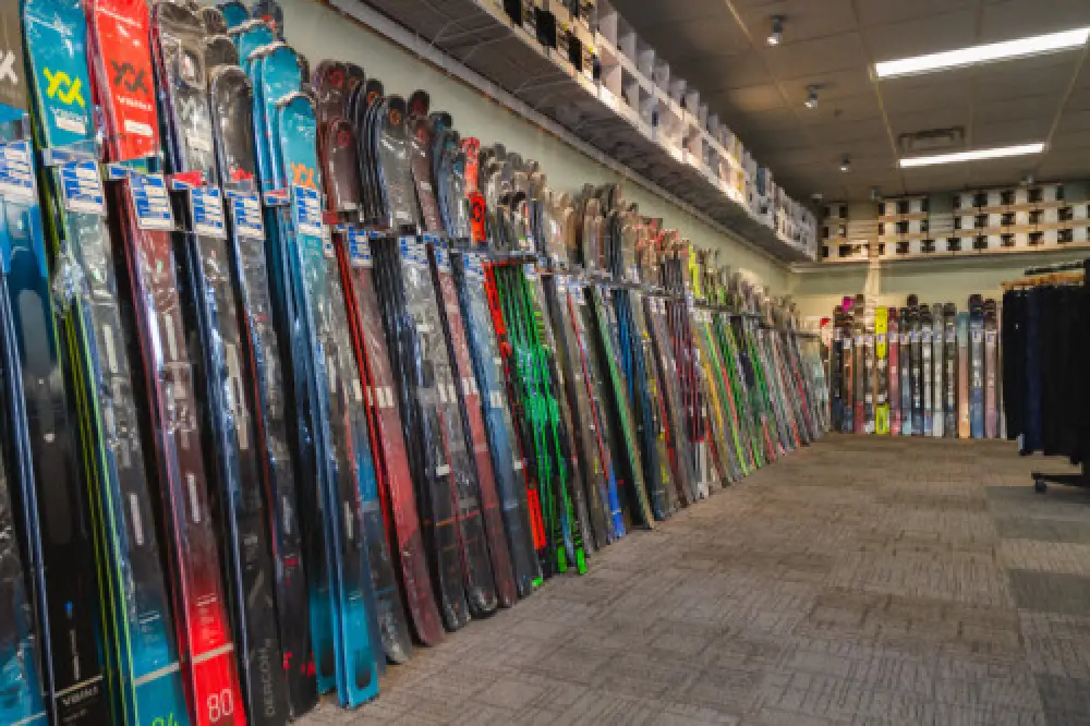 ski selection at country ski in westwood MA