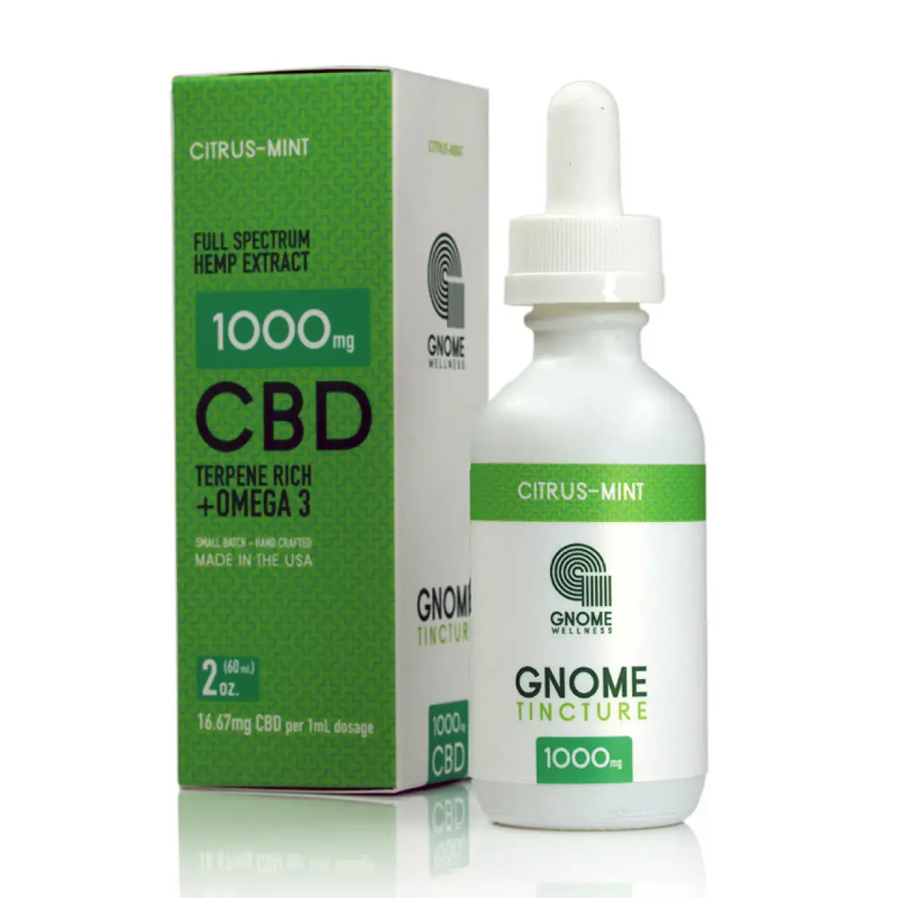 Tincture Full Spectrum Hemp Extract 1000mg 2oz Citrus Flavor (16.67mg per 1mL 1 dropper)