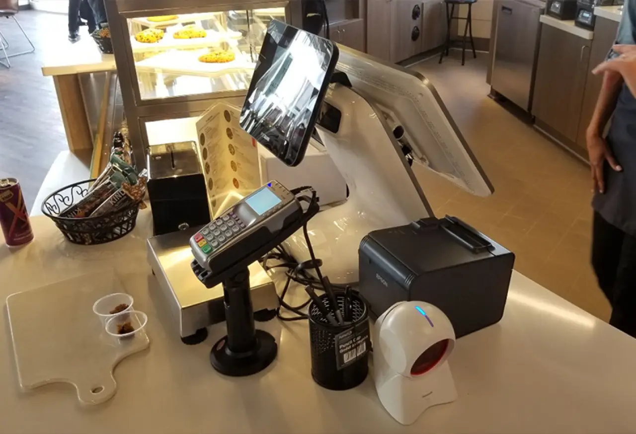 pos system at local bakery