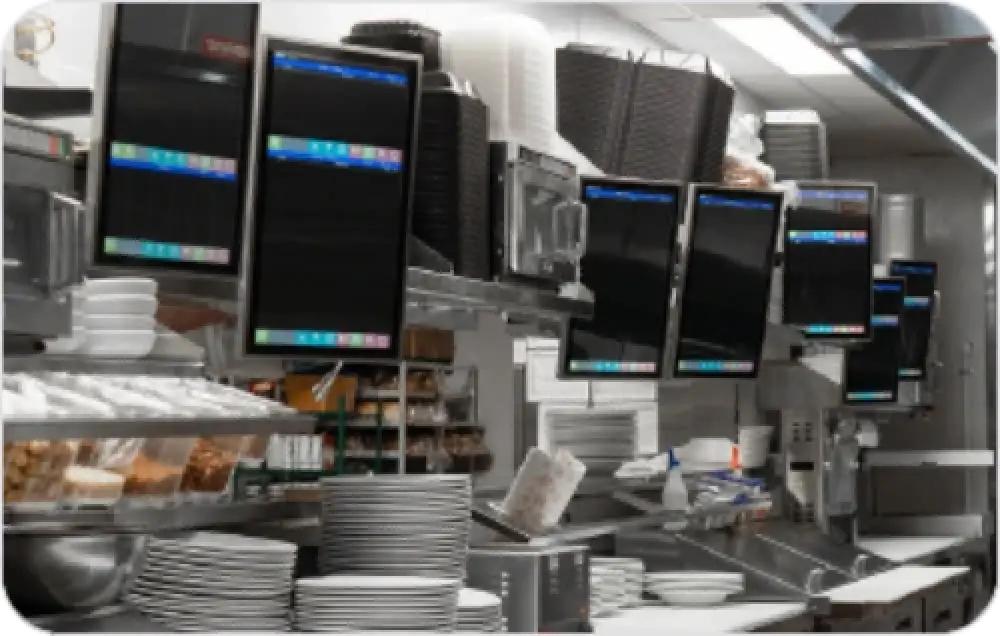 Stainless steel kitchen display screens