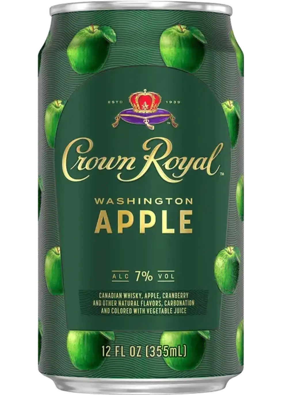 Crown Royal Washington Apple Canadian Whisky Cocktail 355ml Can