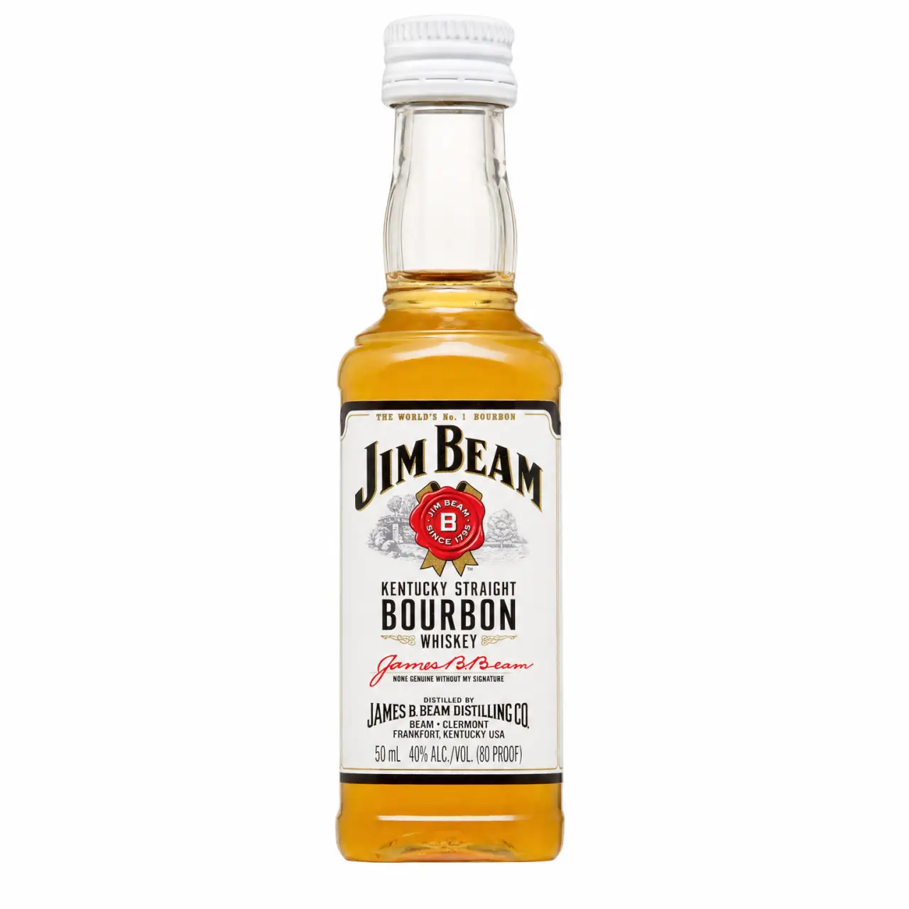 Jim Beam White Label Kentucky Straight Bourbon Whiskey 50ml