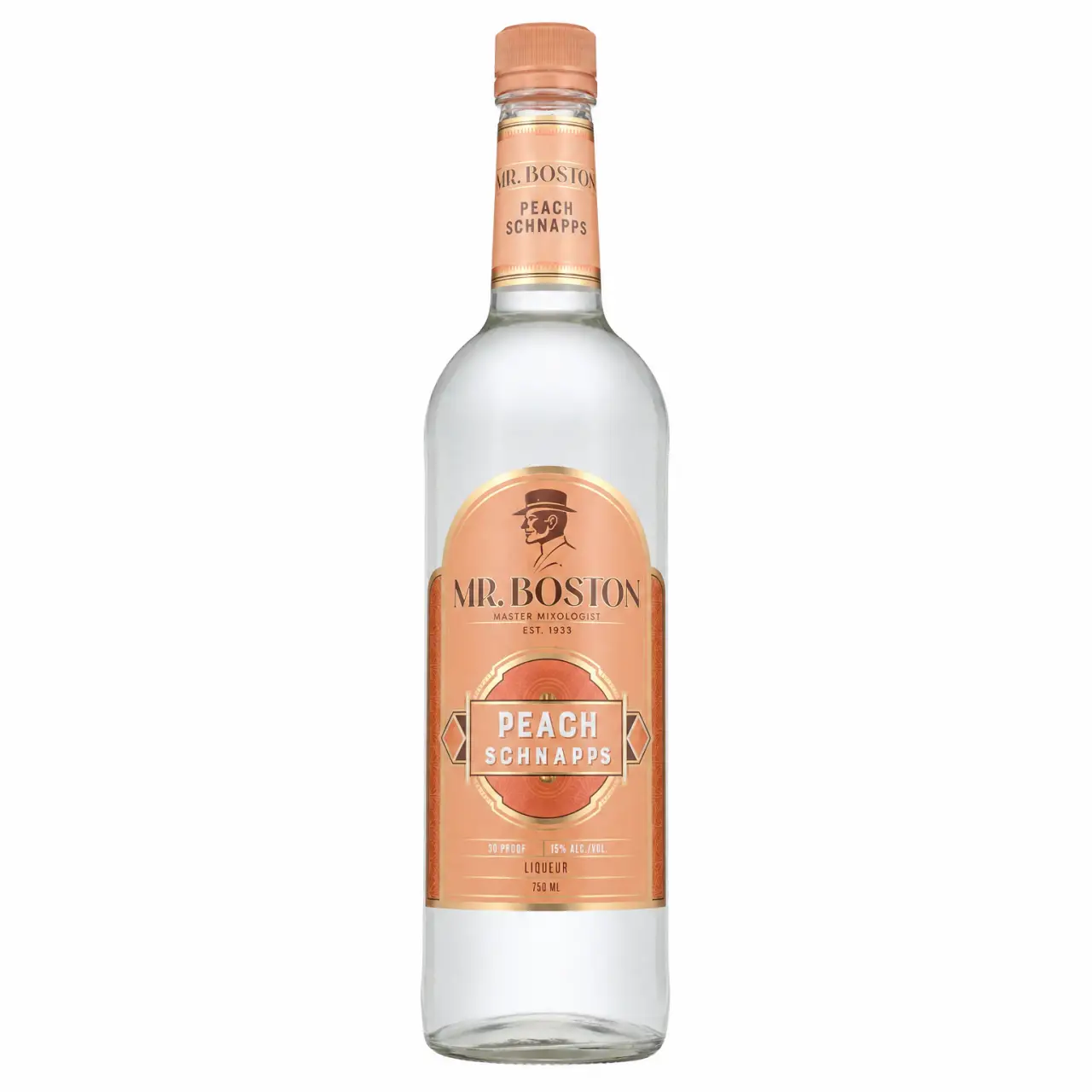Mr. Boston Peach Schnapps 30 Proof 750ml