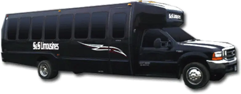 32 Passenger Black Limo Bus