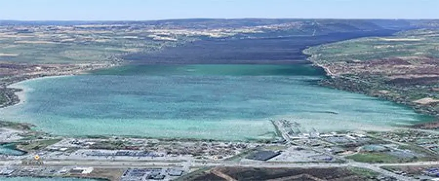 Canandaiguia Lake tilt view using google maps