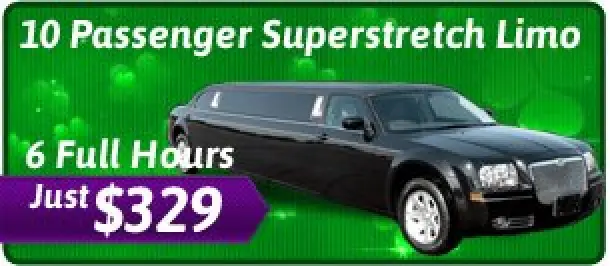 10 Passenger St. Patricks Day Limo Special
