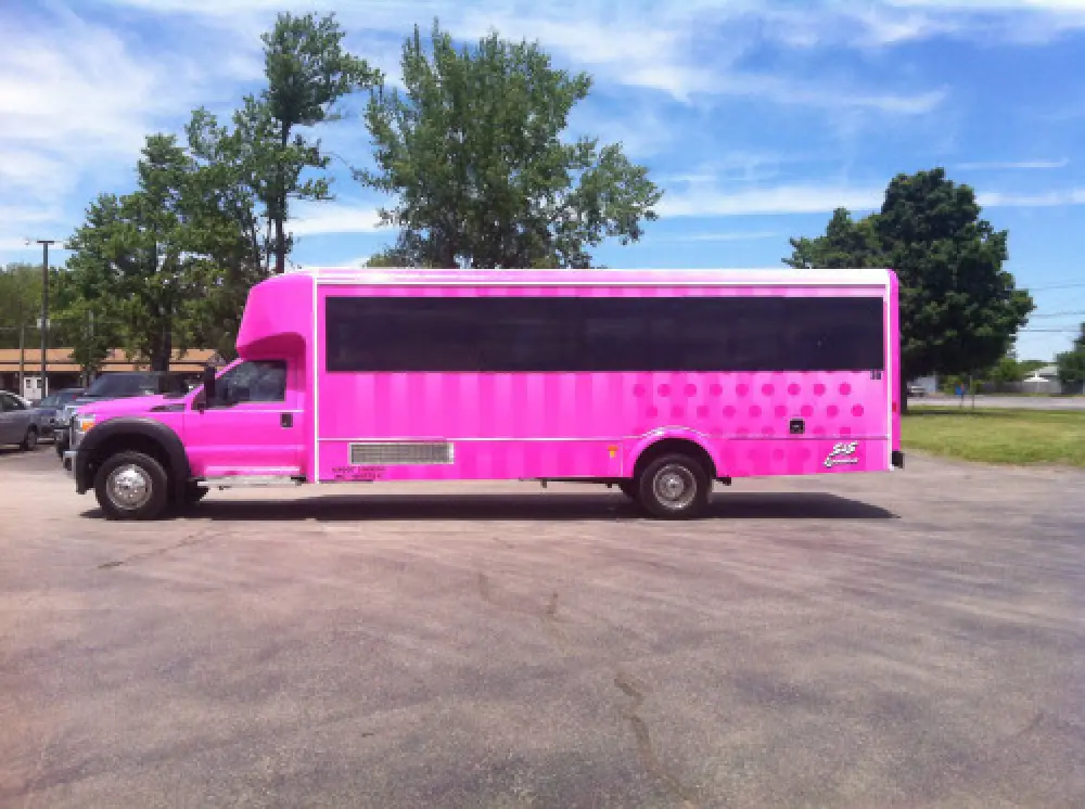 Pink Limo Bus