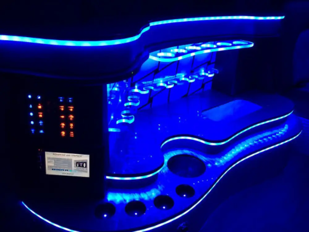 Chevy Tahoe Limo interior