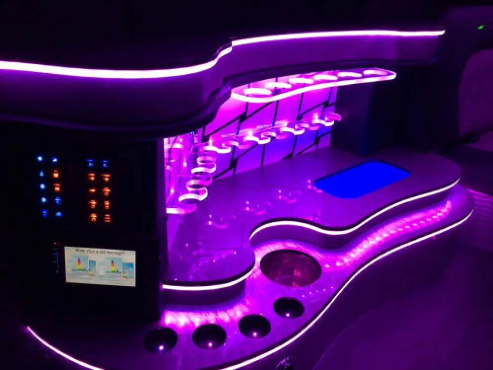 Chevy Tahoe Limo interior