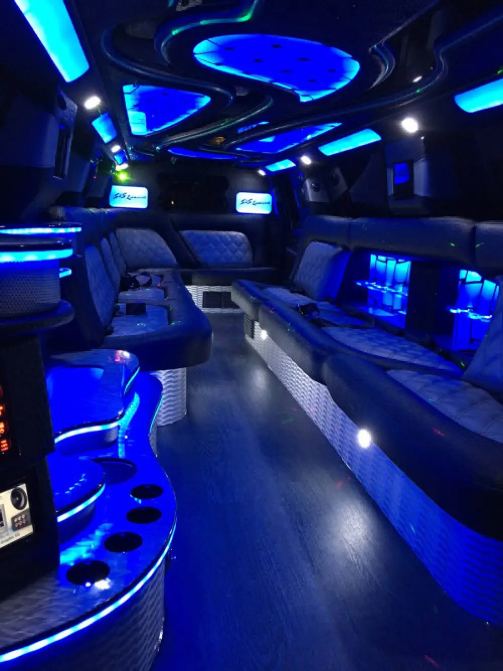 Chevy Tahoe Limo interior
