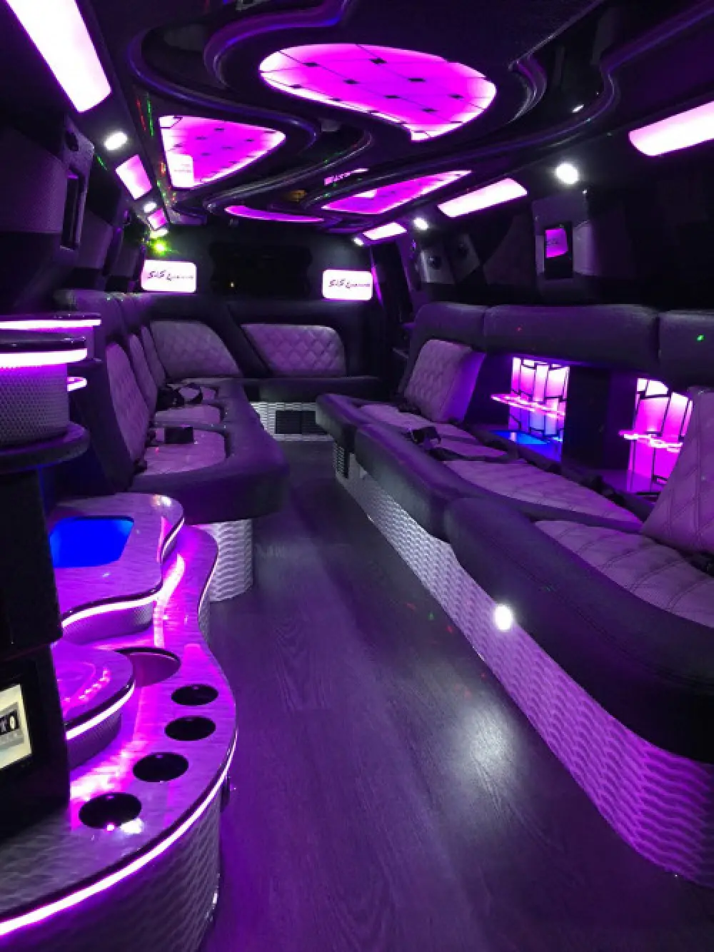 Chevy Tahoe Limo interior