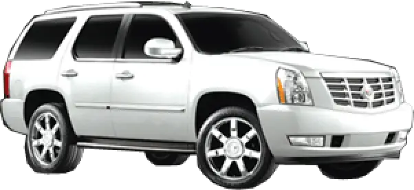 White Cadillac SUV