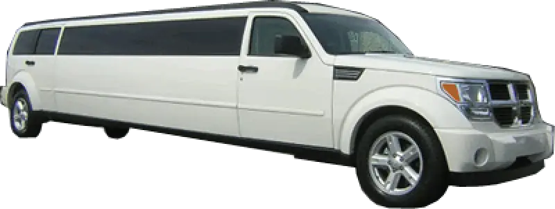 White Dodge Nitro Limo