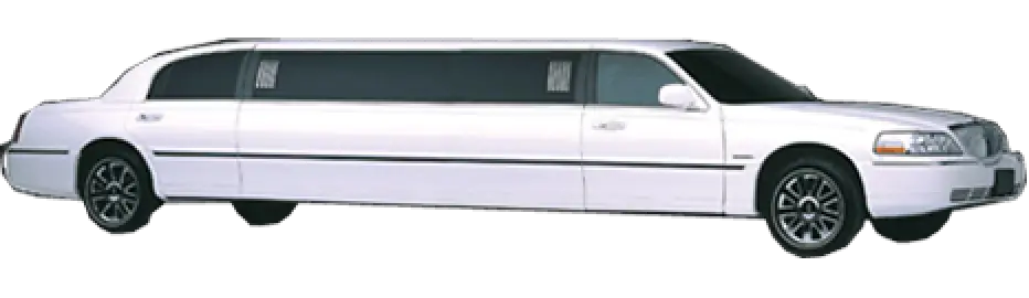 White Lincoln Towncar Superstretch Limo