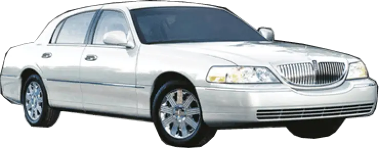 White Lincoln Towncar