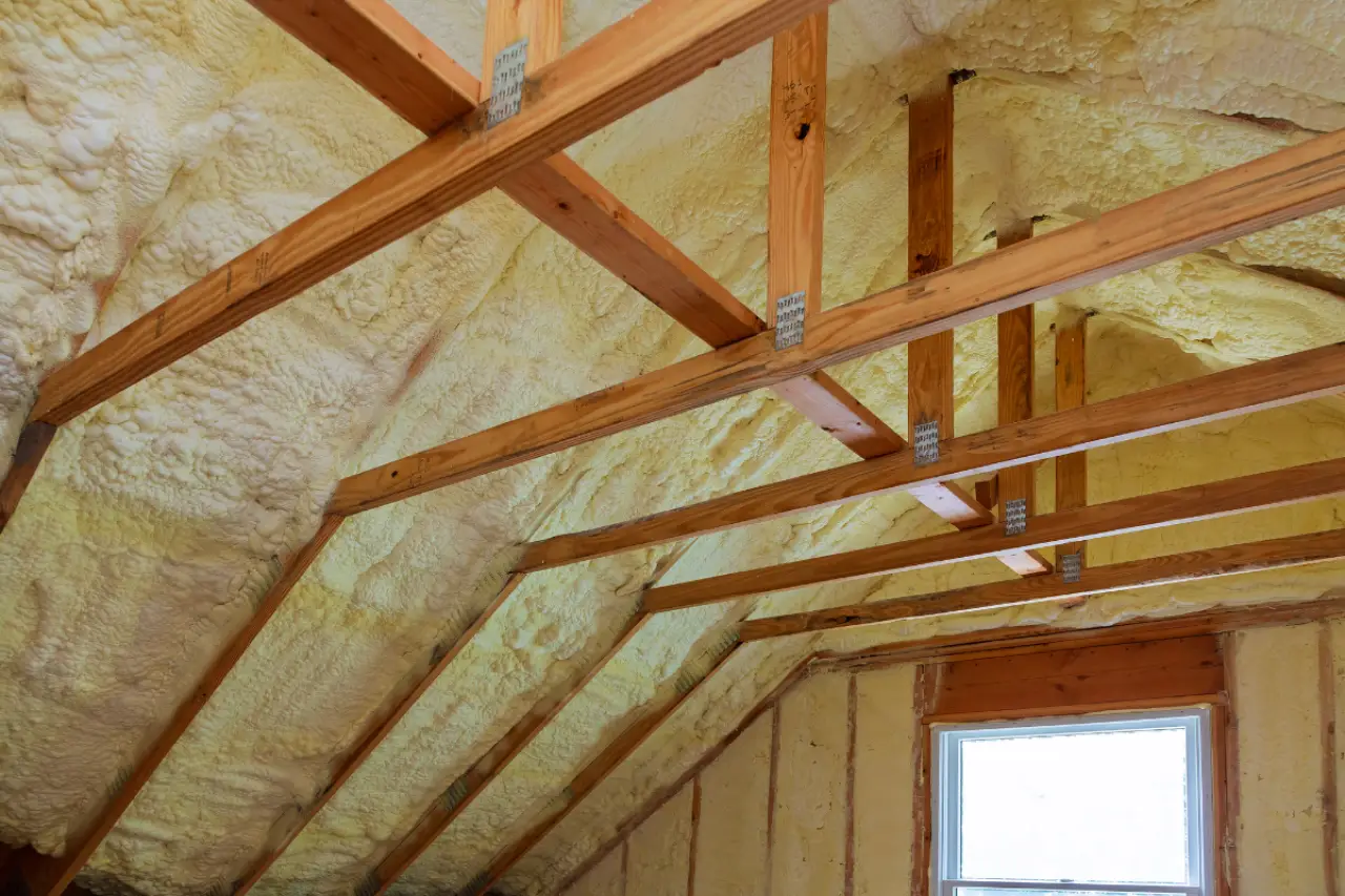 spray insulation in attic