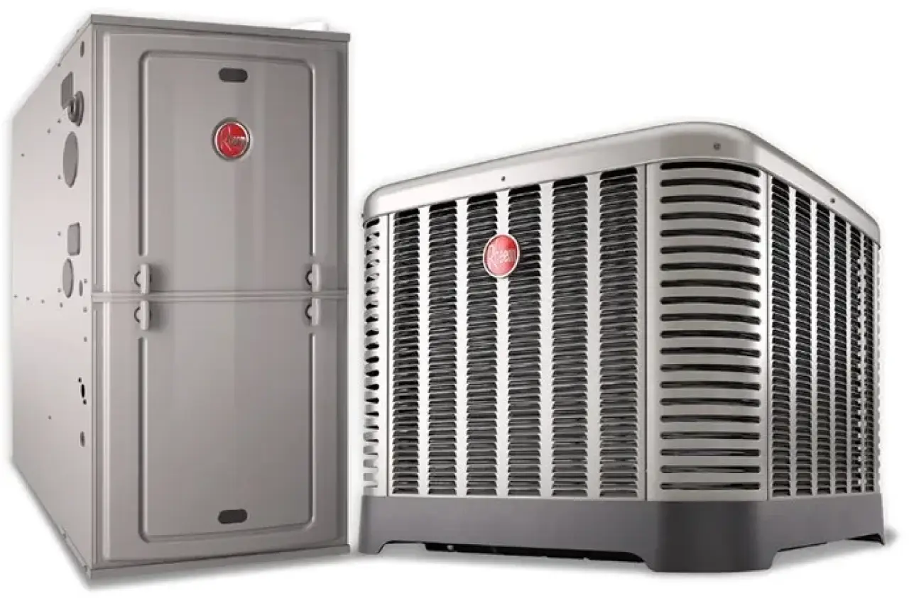 furnace and outdoor air conditioner