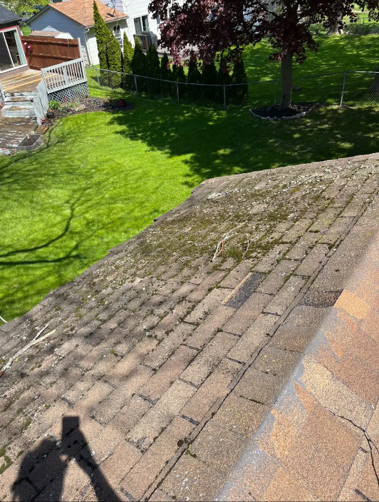 Power washing project before