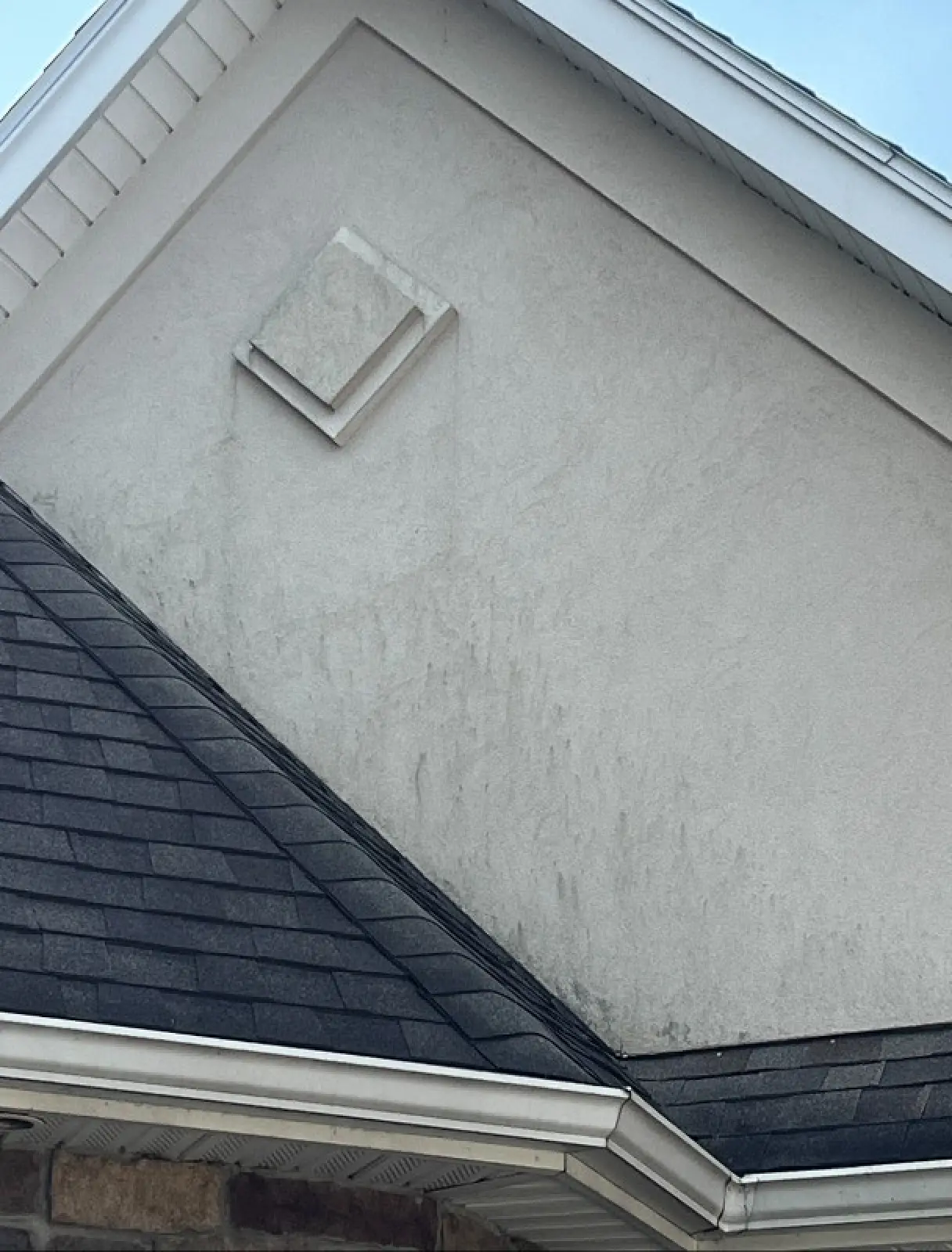 Power washing project before