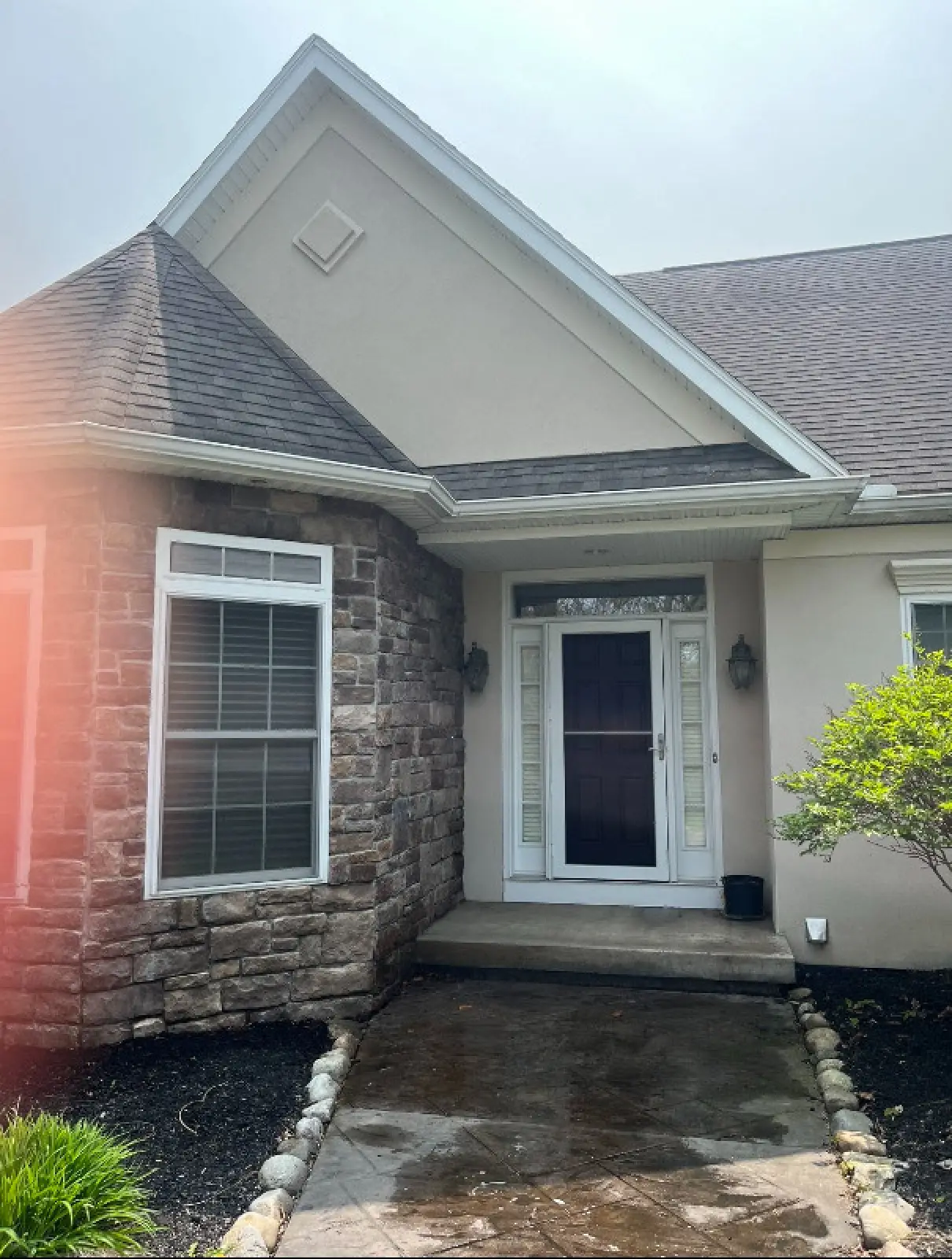 Power washing project after