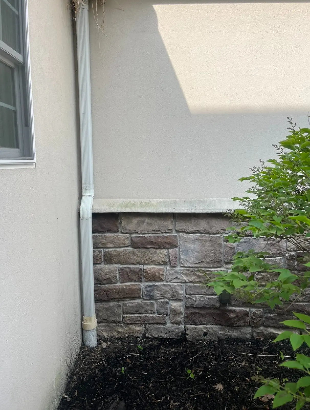 Power washing project before