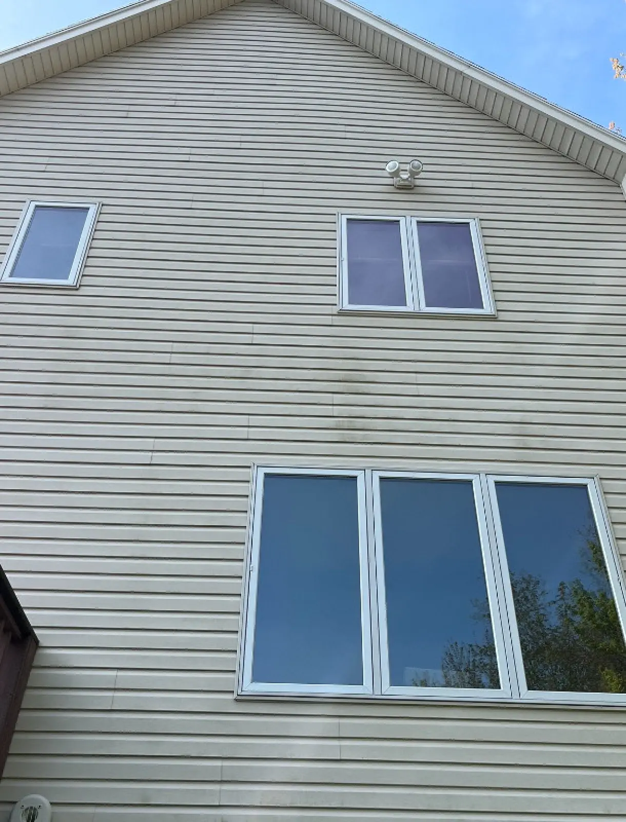 Power washing project before