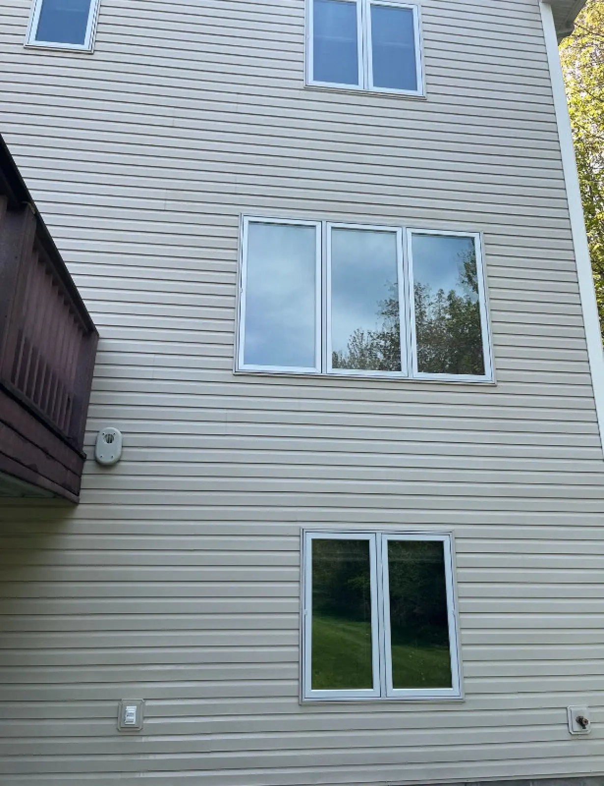 Power washing project after