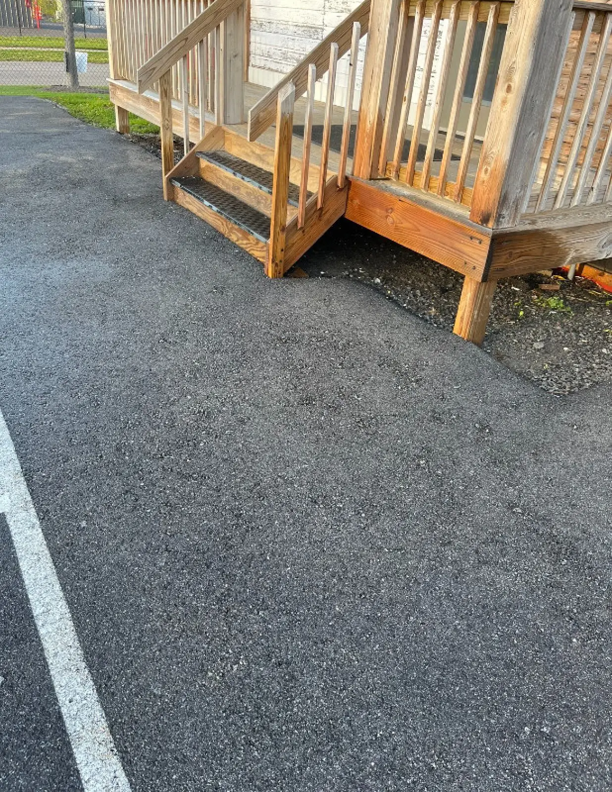 Power washing project after