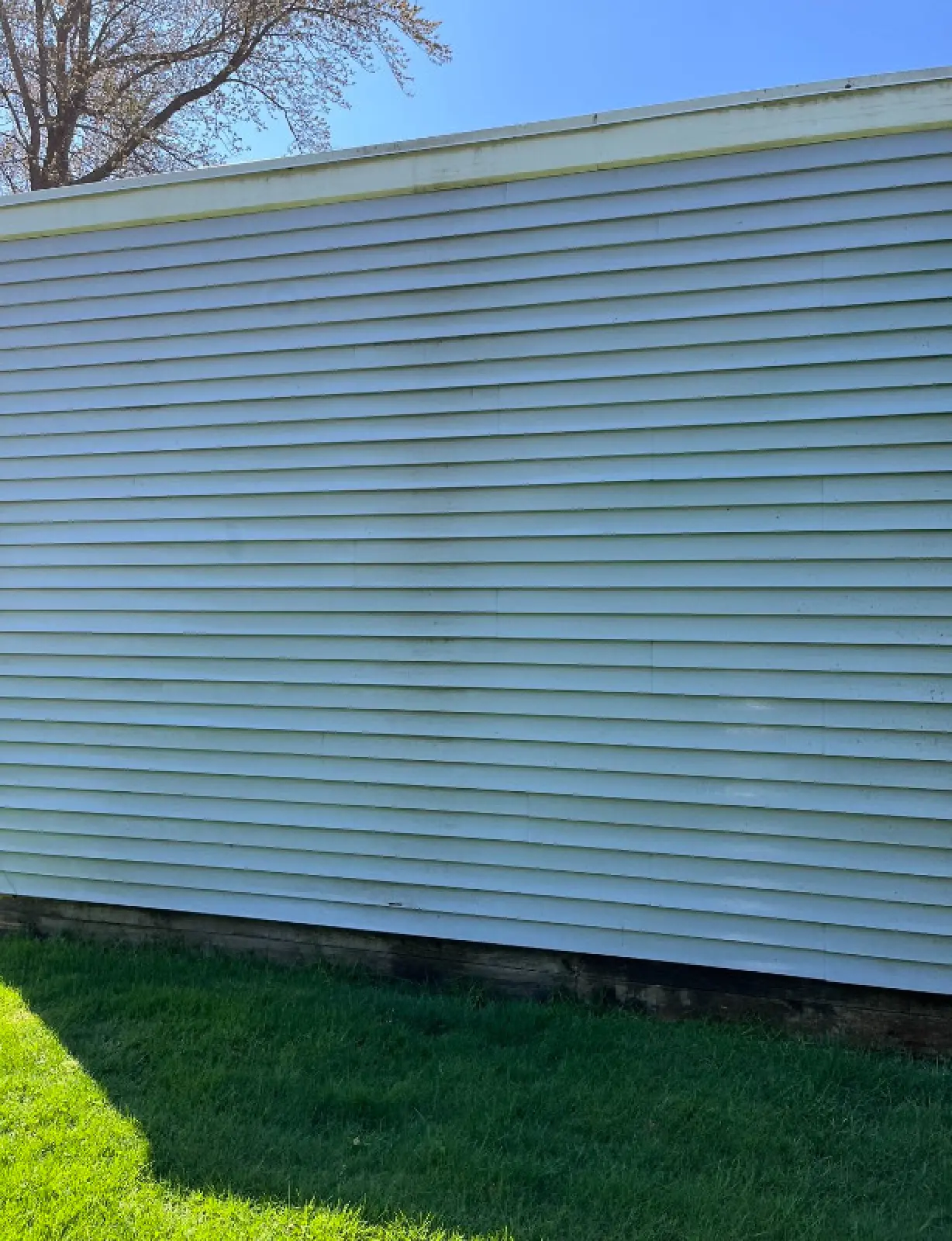 Power washing project before