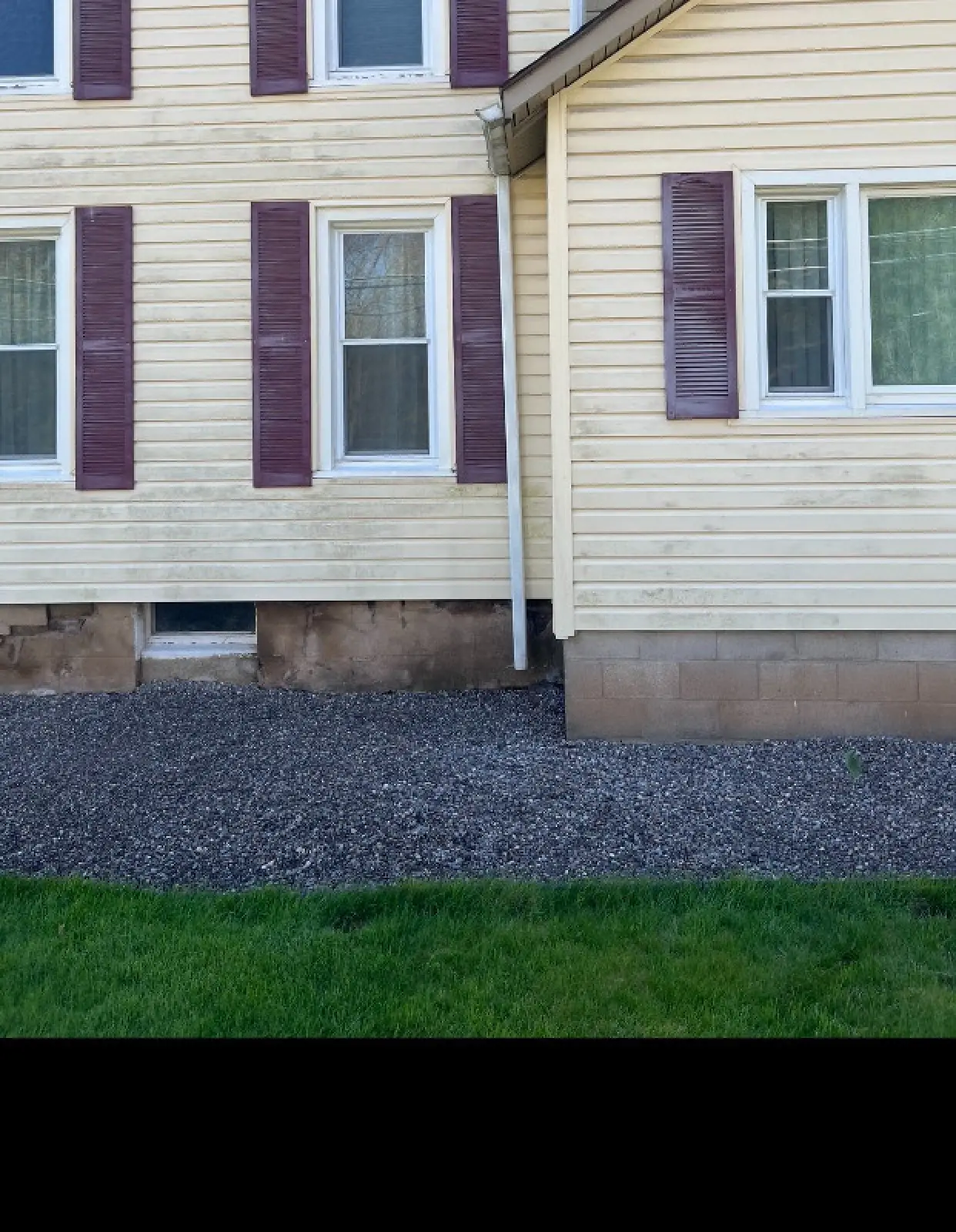 Power washing project before